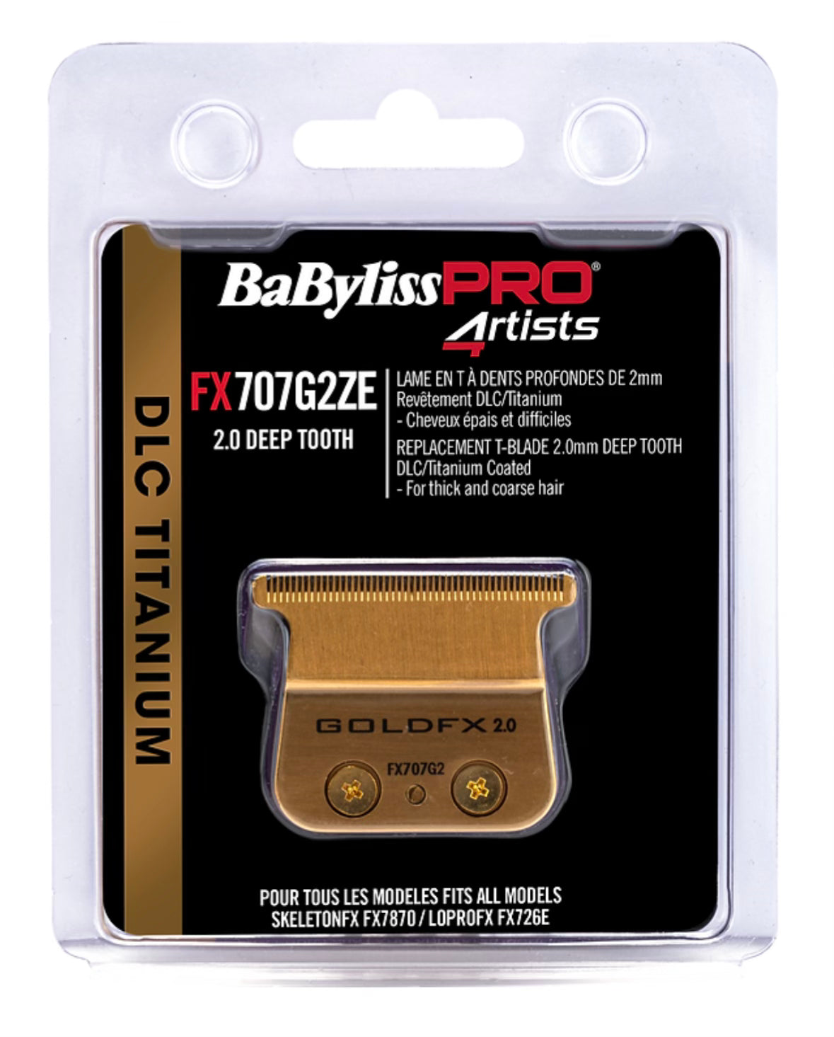 Hair Clippers Babyliss Gold Fx Trimmer Blade BaBylissPro FX707